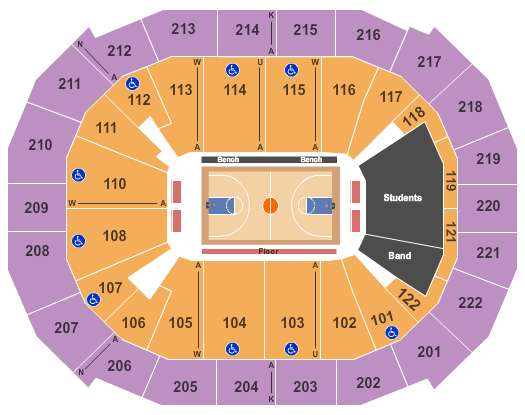 Chaifetz Arena Seating Chart